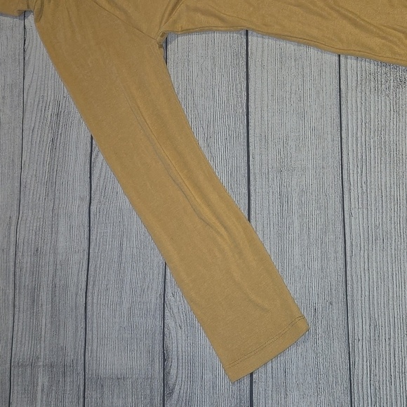 Soft Surroundings Cold Shoulder Long Sleeve Tunic w/ Zipper Yellow Size XL NWOT - Picture 6 of 9